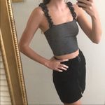 Mind Code ‎Striped Ruffle Strap Top Photo 6