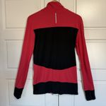 Nike Dri Fit Womens Full Zip Jacket Red Black Athletic Workout Size S Thumbholes Photo 8