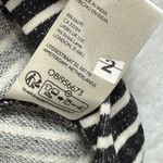 Pilcro Anthropologie Striped Hoodie Tunic XS Black White Cotton Drawstring Photo 9