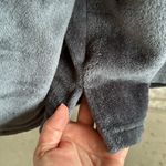 Wall Flower  fleece quarter zip sweatshirt size large cream and gray Photo 3