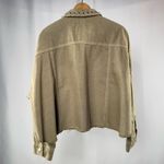 ZARA NWT Piercing Cropped Overshirt Jacket in Taupe Size Extra Large Photo 10