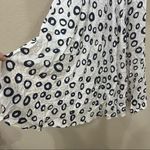 Rare Vintage 80's Flora Kung Dress Designer Silk Sz 12 Ruches Waist Pokadot Boho Black Photo 2