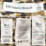 Rebecca Minkoff  Leopard Print Slip Dress Satin Midi Spaghetti Straps Size Large Photo 8