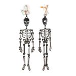 Betsey Johnson Dangling Skeleton Earrings Photo 1