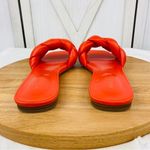 Nine West  Sonet Braided‎ Slide Sandal Shoes Orange 9 Photo 5