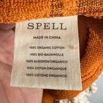 Spell Pomelia Terry Retro Sun Throw Over Tassel Dress Women’s Sz XS Orange Photo 6