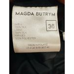 MAGDA BUTRYM Wels Black Asymmetric Layered Fringed Silk Photo 10