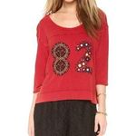 Free People Slouchy Varsity Palm Tee XS Photo 0