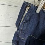 Cider Womens size Large Denim Ruffle Hem Micro Mini Skort Skirt Photo 3