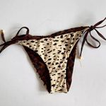 PQ Swim Wild Heart Reversible Tie Bikini Bottom S NWT Brown Photo 0