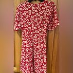 Madewell  V-Neck Wrap-Front Romper w/ Front or Back Tie in Red‎ Mini Daisy Size 0 Photo 11