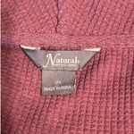 Natural Reflections  Cowl Neck Waffle Knit Sweater Size 2X Photo 3