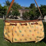 Dooney & Bourke Vintage Multicolor Logo Women’s Shoulder Bag Purse 90's Y2K Photo 2