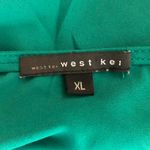West Kei  size XL Green Allan tie sleeve high low Wrap Blouse Photo 1