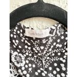 Elodie Poupette St. Barths Cap Sleeves Button Front Romper Black Garden Women XS Photo 6