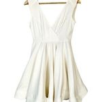Etiquette Boutique NEW White V-Neck Sleeveless Wrap Mini Dress S Photo 0