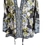Free People Wildflower Cinched Zip Oversized Light Jacket Kimono Photo 5
