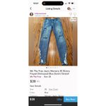 We The Free  Skinny Jeans Womens 25 Medium Wash Denim Distressed Ankle Jeans Photo 10