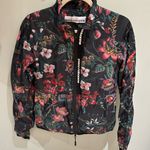 Paco Rabanne floral jacket EUC Black Photo 0