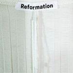 Reformation NWT Vittoria Rib Long Sleeve Collared Knit Dress Ivory Size S Photo 7