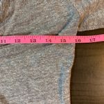 C&C California  Heather Gray Long Sleeve Deep V Mini‎ Dress M Boho Loungewear Photo 8