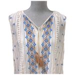 J.Jill  Very Pretty Lilah Textured-Stripes
Embroidered Top size L Photo 5