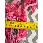 Pink Floral Puff Sleeve Mini Dress Photo 5