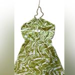 ASTR the label Women's Quinta Dress Celery Green Floral Halter Necklace Small Photo 8