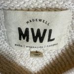 Madewell MWL Airterry V-Neck Sweatshirt Tee Womens Large Antique Cream Soft Cozy Photo 8