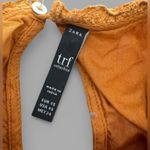 ZARA Women's Terracotta Embroidered Jumpsuit Dress Size XS Photo 3