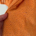 Moon River NWT orange & purple spotted v neck flowy 3/4 sleeve wrap dress sz M Photo 4