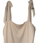 Fame and Partners  cream shoulder ties maxi Dress Sz 2 Photo 1