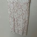 Forever 21 Sheer Lace White Sheath Dress with Sweetheart Neckline Bodycon Photo 3