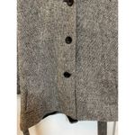 Gap Vtg  3/4 Wide Sleeve Belted Herringbone Cropped Peacoat, M Photo 6