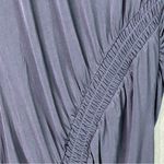 INC International Concepts Medium Asymmetrical Smocked MIDI Crewneck Black Dress Photo 5