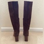 STAUD  Brown Suede Pointed Toe Knee High Boots Photo 4