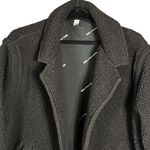 PINK - Victoria's Secret Chloe X Halle  Coat Size S Black Sherpa Oversized Long Cozy Photo 3