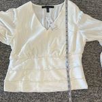 White House | Black Market NWT Petite Pintucked Banded Bottom Blouse Sz LP Photo 8