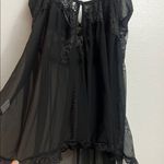 Women's Lingerie black Babydoll Lace Split Cup Size XL Photo 4