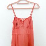 Abercrombie & Fitch Y2K Womens Dress Size S Coral Babydoll Milkmaid Cottagecore Photo 2