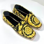 Versace NWB Barocco Print Espadrille 39EU in Nero Photo 7
