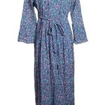 Banjanan Blue Miranda bracelet sleeve maxi dress in mini floral print size S Photo 2