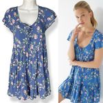Urban Outfitters Outfitters Babydoll Dress Floral Mini Button-Up Top Tiered Skirt Feminine Photo 1