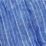 Lands' End  Womens 100% Linen Blue Striped Size 1X Minimalist Coastal Beachy Photo 4