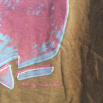 Playboy Print Graphic womens tee Small S vintage look brown Photo 3