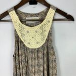 Sunner Silk Dress S Cottagecore Boho Romantic Vintage Revival Crochet Ethereal Tan Photo 4