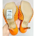 AQUA Woven Sandals Size 7 Orange High Heel Open Square Toe NEW Photo 8