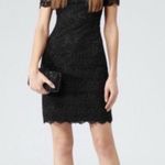 Reiss ‎ Swift Guipure Lace Mini Dress 0 Black Photo 1