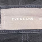Everlane  Women's Black Straight Wide Leg High Waist Denim Jeans Pants Size 0 Photo 3