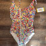 Anne cole One Piece Swimsuit Floral Multi Ditsy Size Medium New with Tags Photo 7
